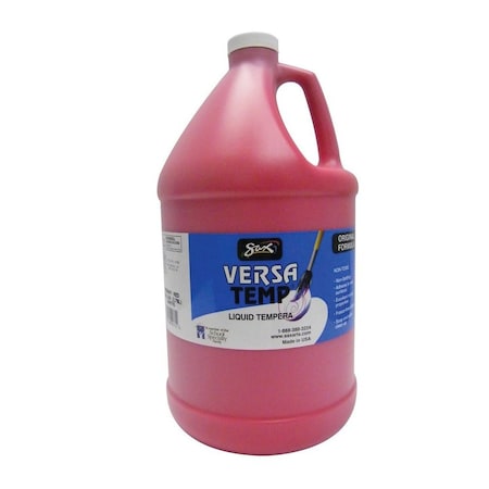 Sax Versatemp Heavy-Bodied Tempera Paint, Primary Red, Gallon 2781